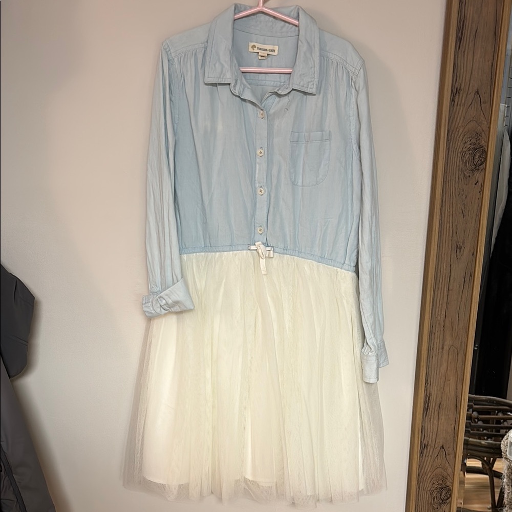 Kids Blue and Cream Dress